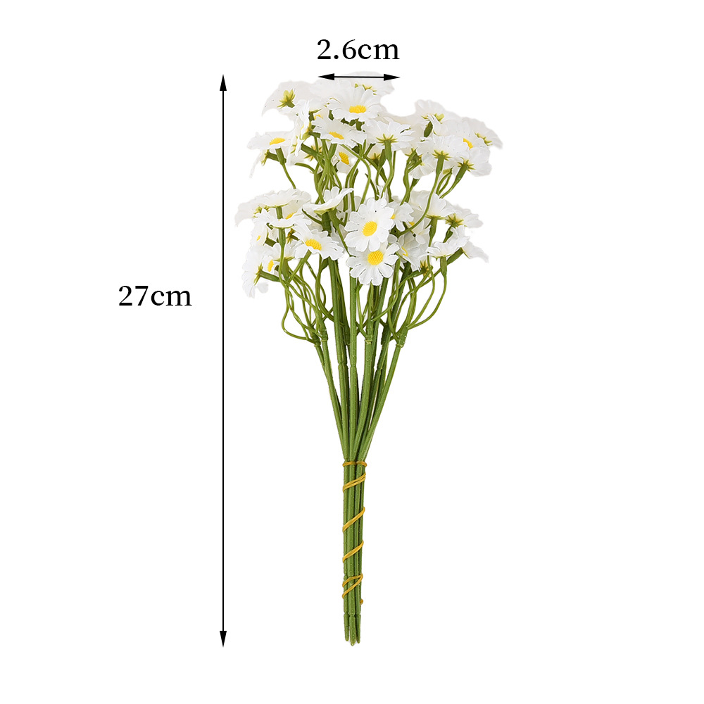 仿真花仿真绿植针织花栅栏仿真花办公文化园艺少儿育教花杆装饰摆件详情图3