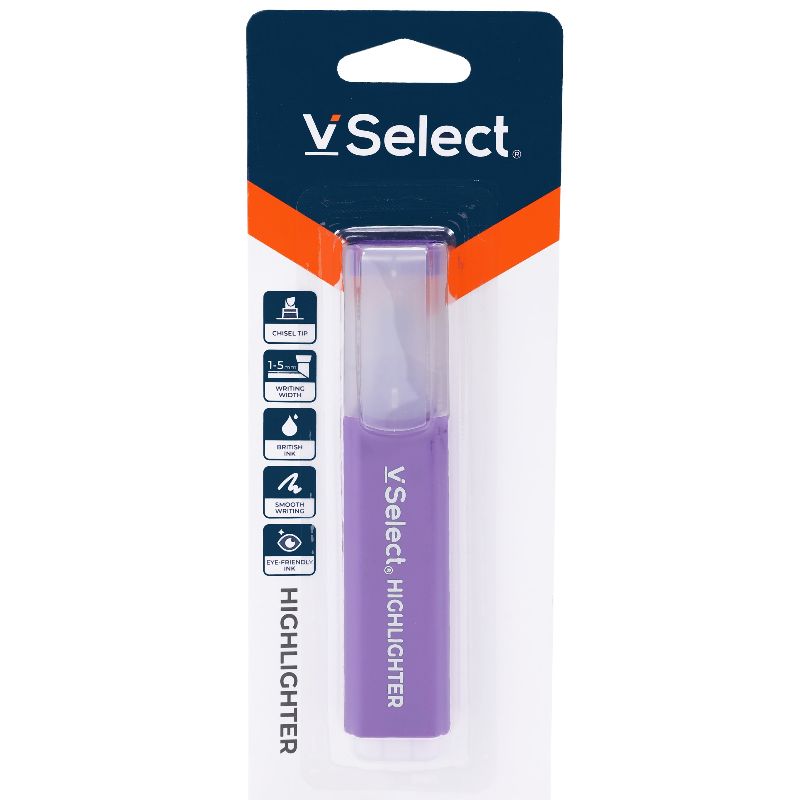 荧光笔 紫色 1支/卡   外贸专供 一箱起批23565