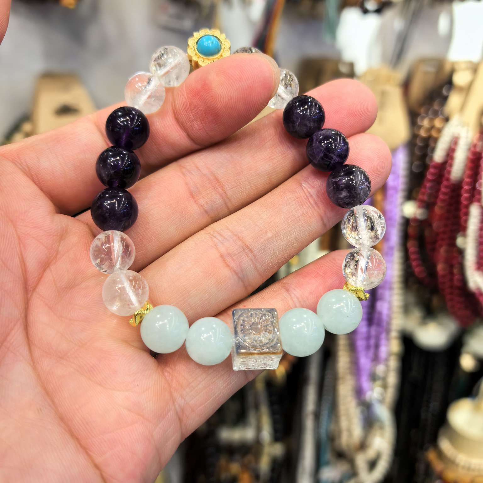 原创设计菩提水晶多宝塔厂价直销手链首饰水晶水晶手串饰品国潮系列