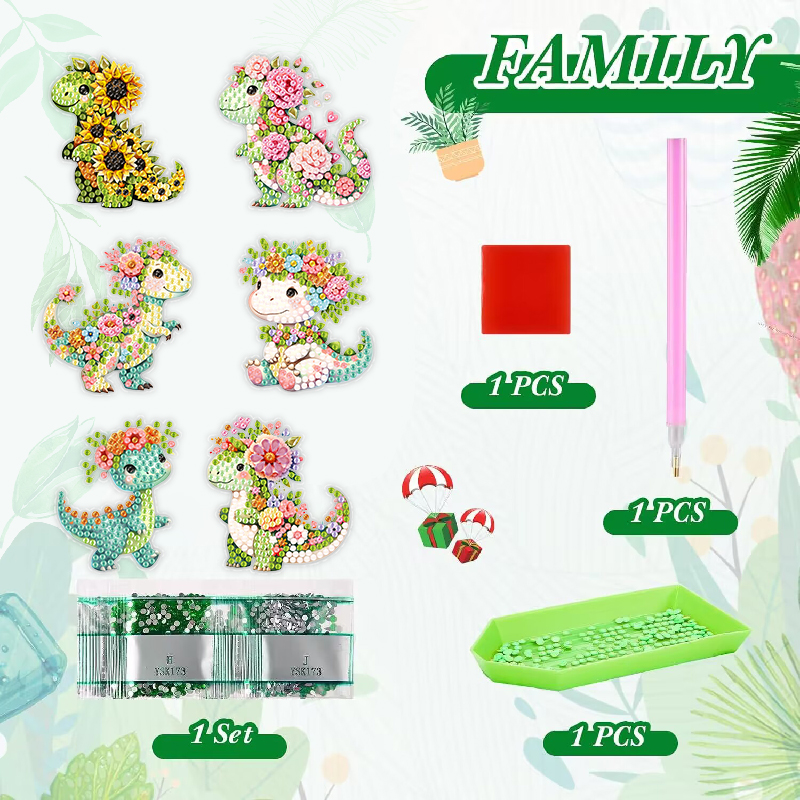 DIY handmade toy diamond fridge magnets pic 4