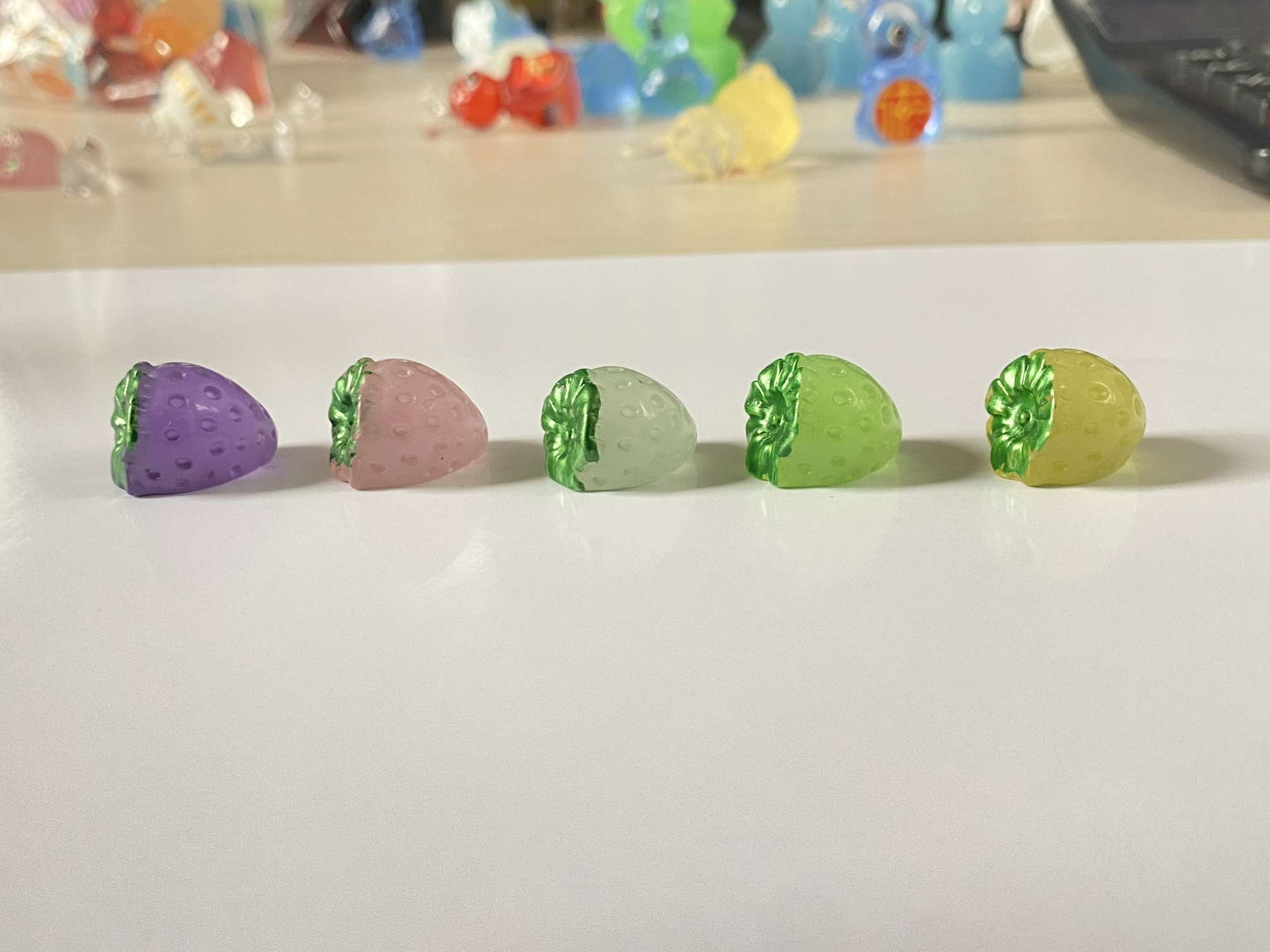 National Trend - Creative diy New Exquisite Jewelry Accessories for Luminous Fruit Mobile Phone Pendants pic 2