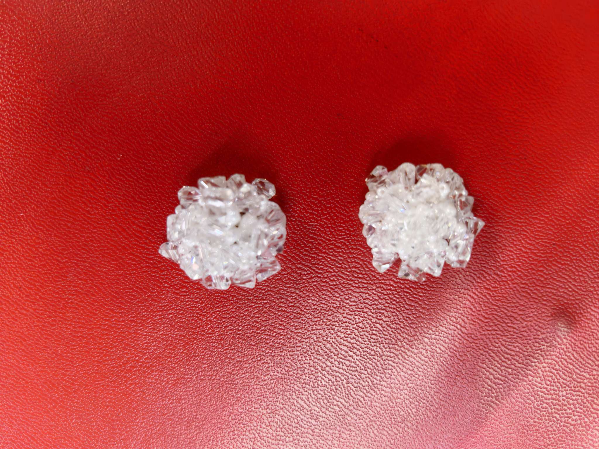 Summer 2025 new triangular glass ear needle accessories, creative jewelry accessories, fashionable and versatile, other jewelry accessories, personalized and trendy decoration and matching preferred
