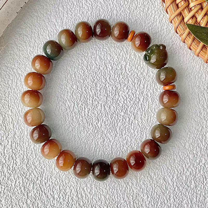 Wholesale of Dunhuang Flying Celestial Bodhi bracelet, apple beads, Asking Heaven style Bodhi beads, Buddhist prayer beads, prayer beads and cultural play bracelets details Picture