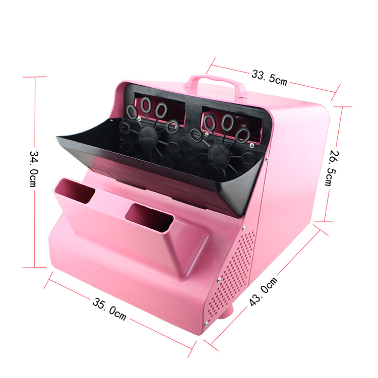 厂家直销婚庆舞台专用泡泡机 全自动氛围特效派对演出庆典婚起泡机遥控电动大型双轮塑料泡泡道具详情3