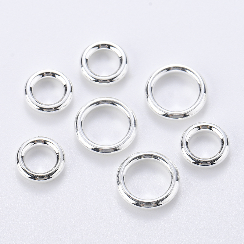 Factory direct sales of brass smooth plain ring handcrafted beaded star Moon Diamond Buddhist prayer beads diy jewelry accessories detail image 3