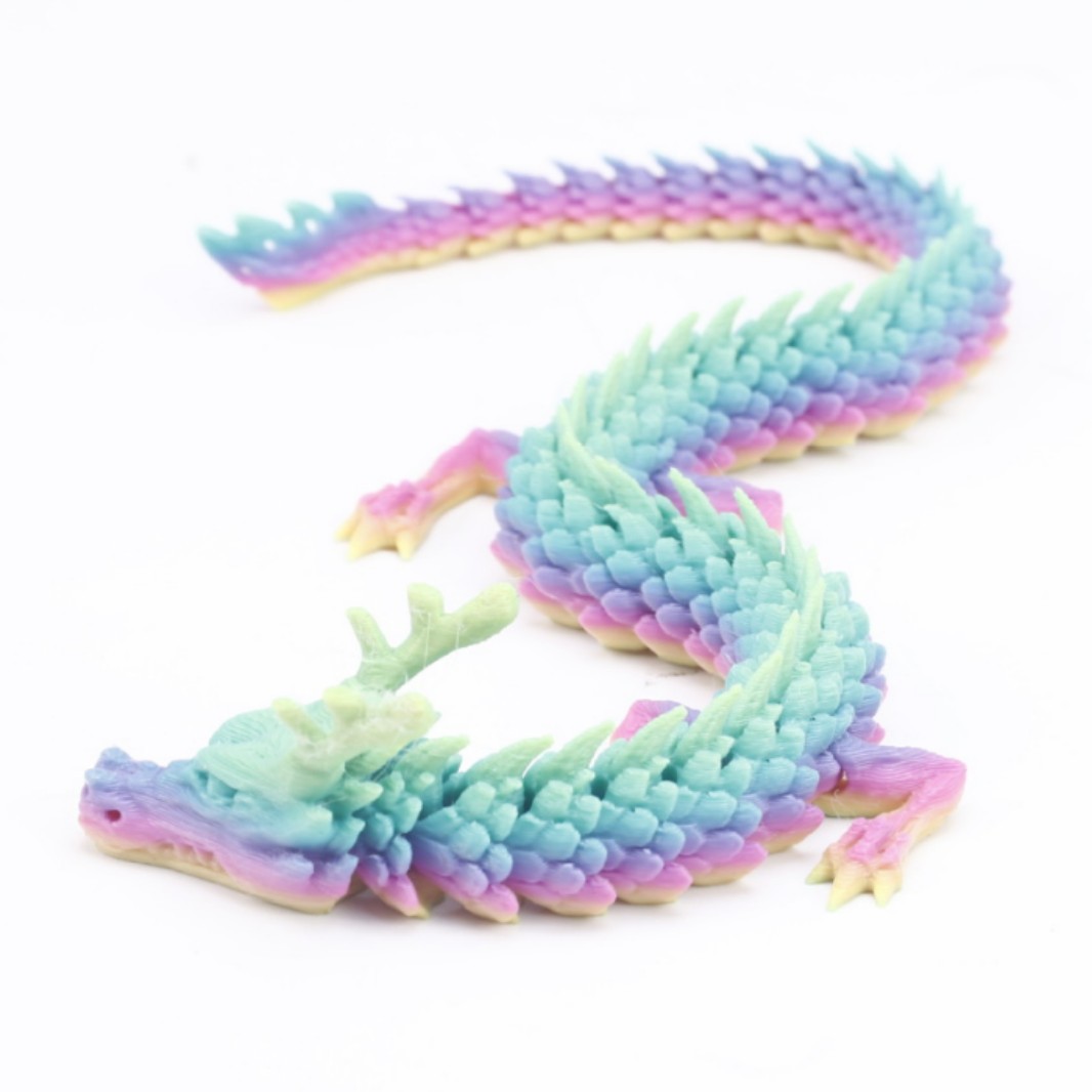 3d打印关节龙三d中国模型可活动龙儿童玩具造景装饰摆件手工送礼 详情图3