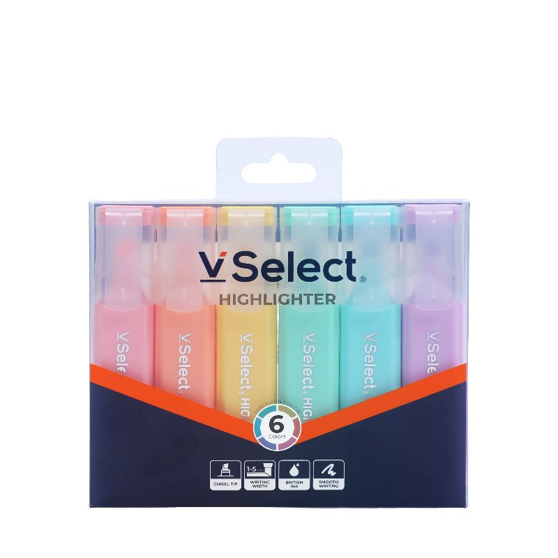 荧光笔 马卡龙6色  外贸专供 一箱起批23565