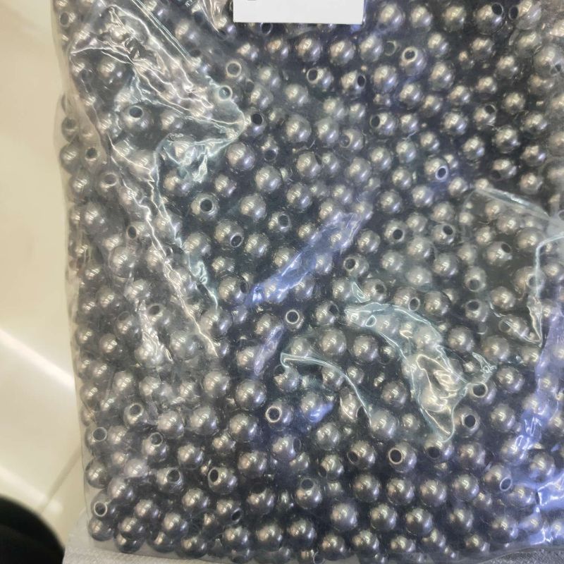 8MM黑色直孔珠服装辅料