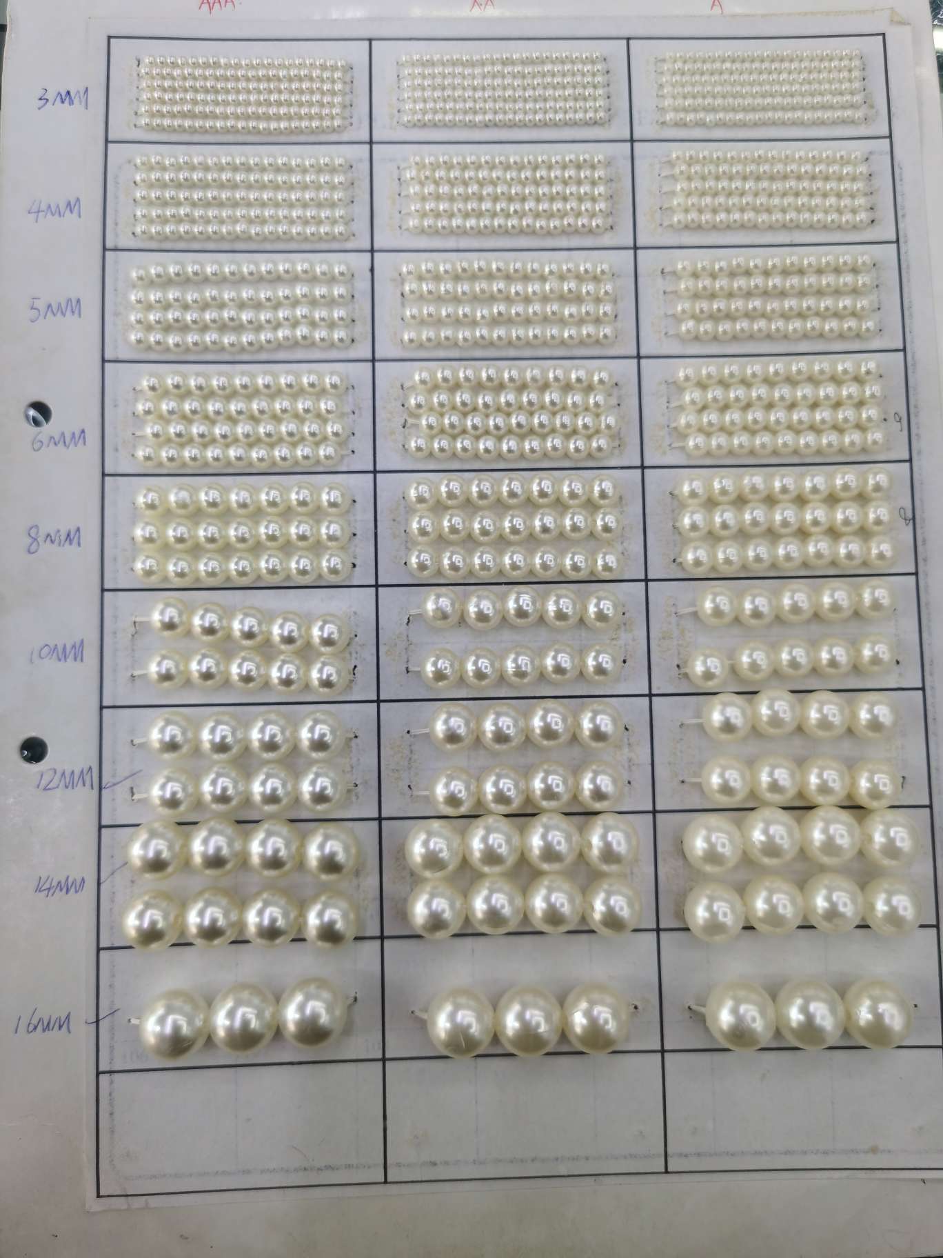 Wedding pearl strings, fixed plastic string beads, diy wedding venue decoration pearl curtain scene arrangement materials, factory direct sales, all sizes and models in stock detail image 1