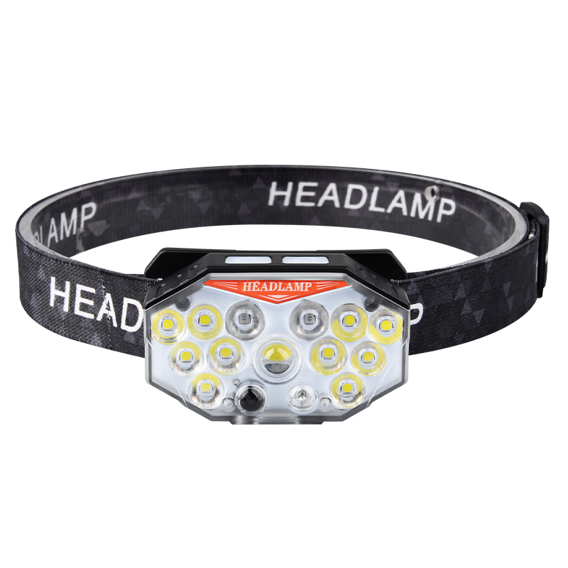 XC-G15 Multi-lamp sensor headlamp, USB charging, smart hand wave sensor headlamp, cycling headlamp, outdoor camping headlamp, miner's lamp, repair headlamp, camping headlamp, fishing headlamp Application Scenario