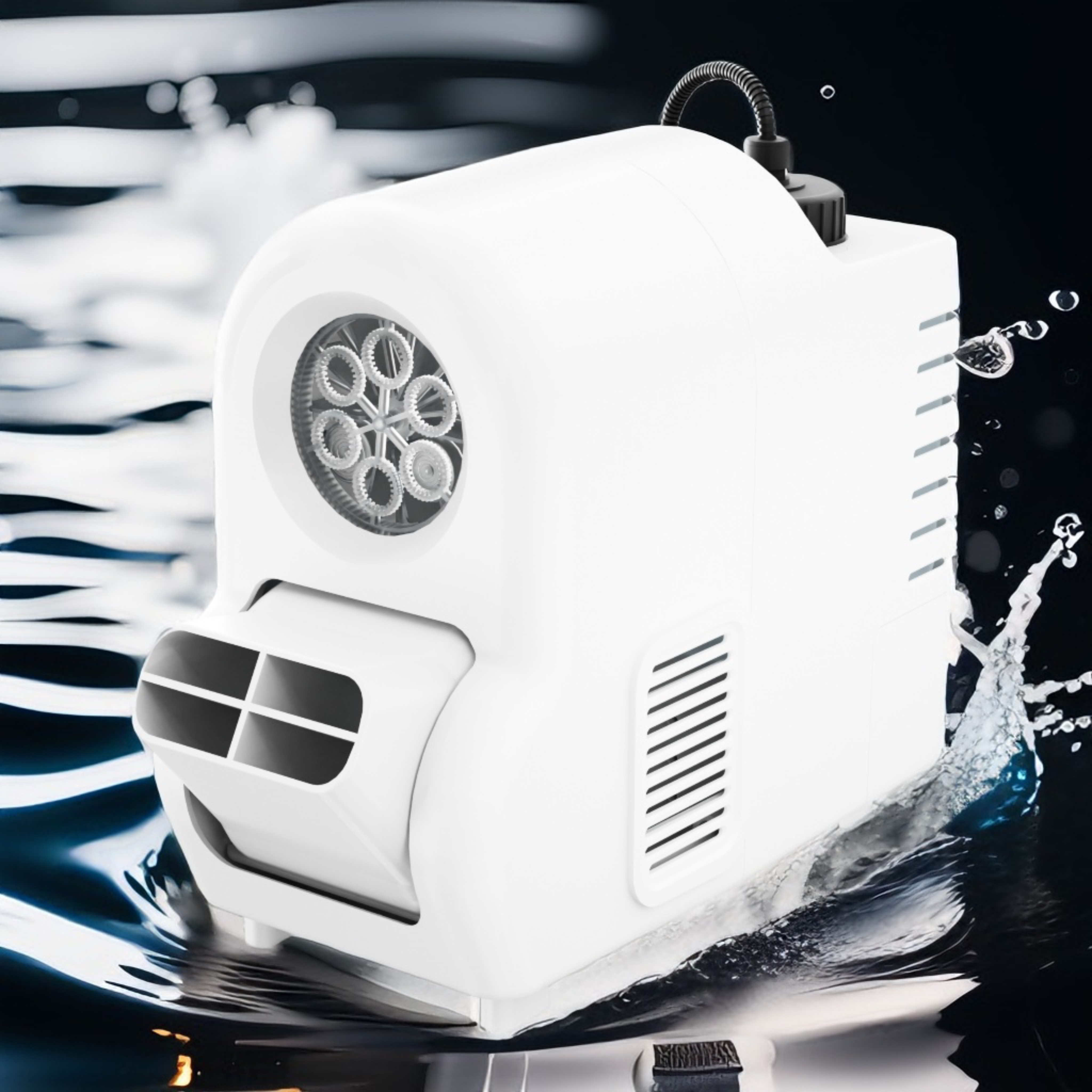 舞台私模犀牛泡泡机 婚庆商演聚会派对户外塑料外壳自动上油私模款多用泡泡机发泡机产品图