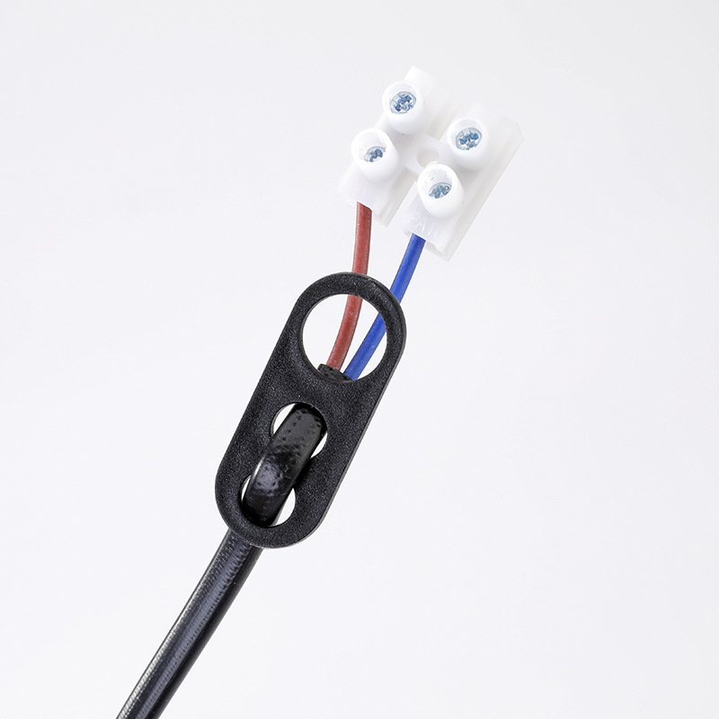 E27 screw-type lamp cap, European standard smooth body, cassette lamp cap, lamp base with wire terminal, chandelier accessory, lamp cap, lamp base Specification image