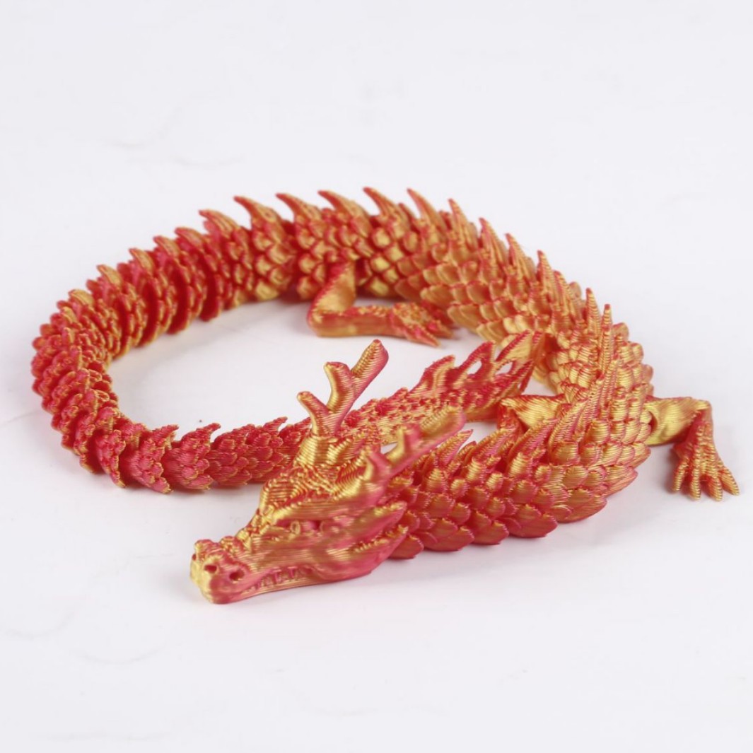 3d打印关节龙三d中国模型可活动龙儿童玩具造景装饰摆件手工送礼 详情图2