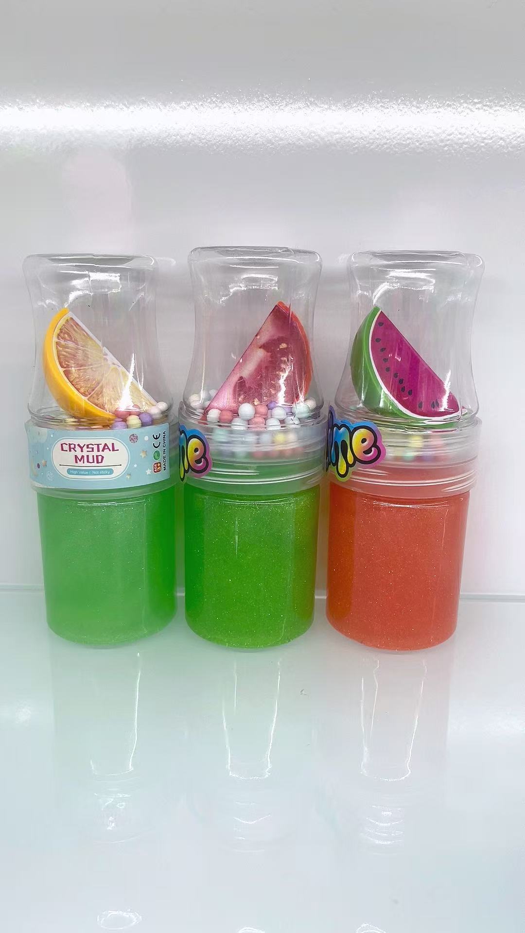 水果切款卷笔刀中号彩色闪粉SLIME