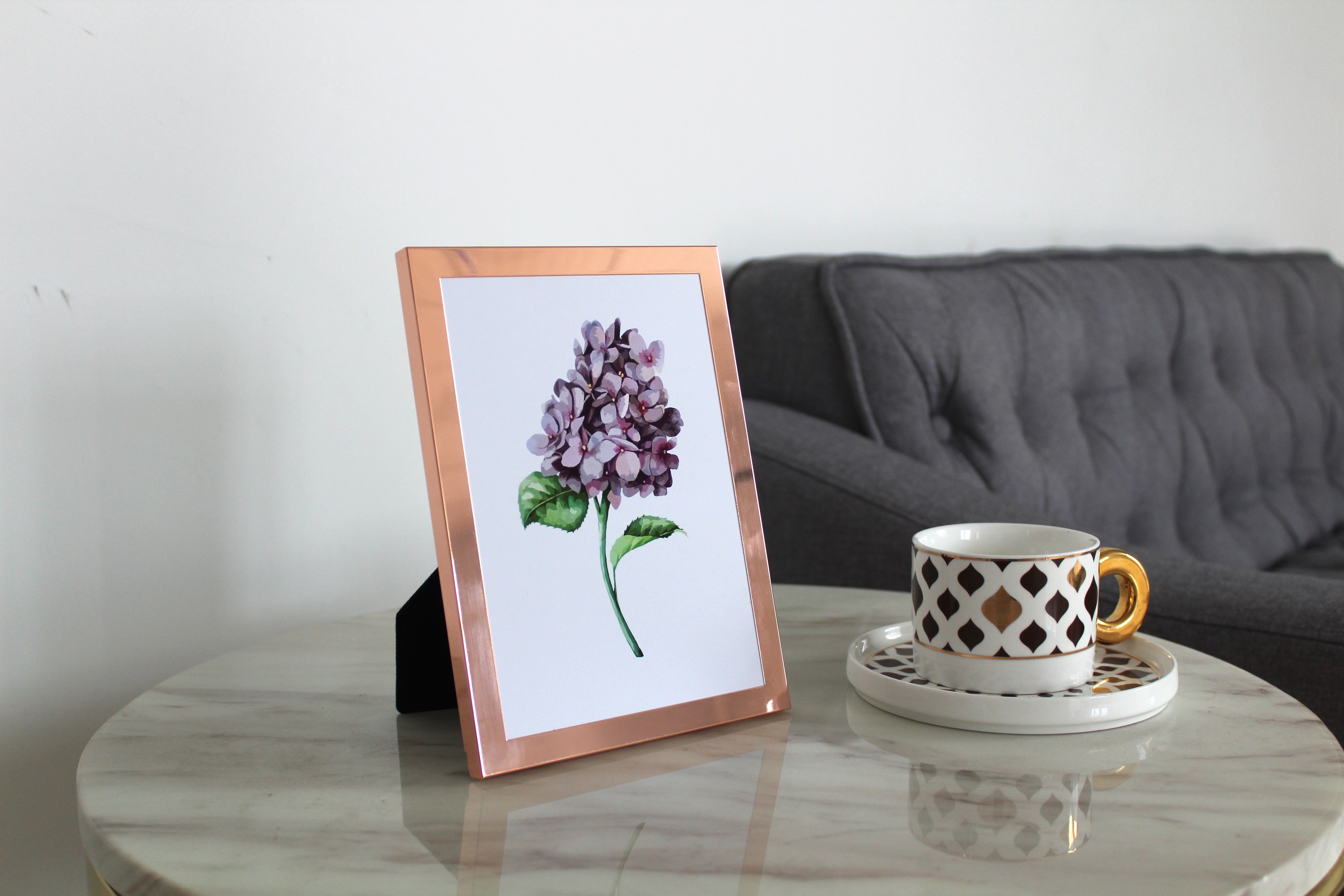 Yiwu Dawei DW-12501 modern, simple, exquisite and classic metal photo frame details Picture