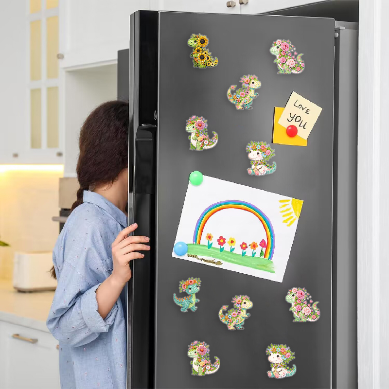 DIY handmade toy diamond fridge magnets pic 6