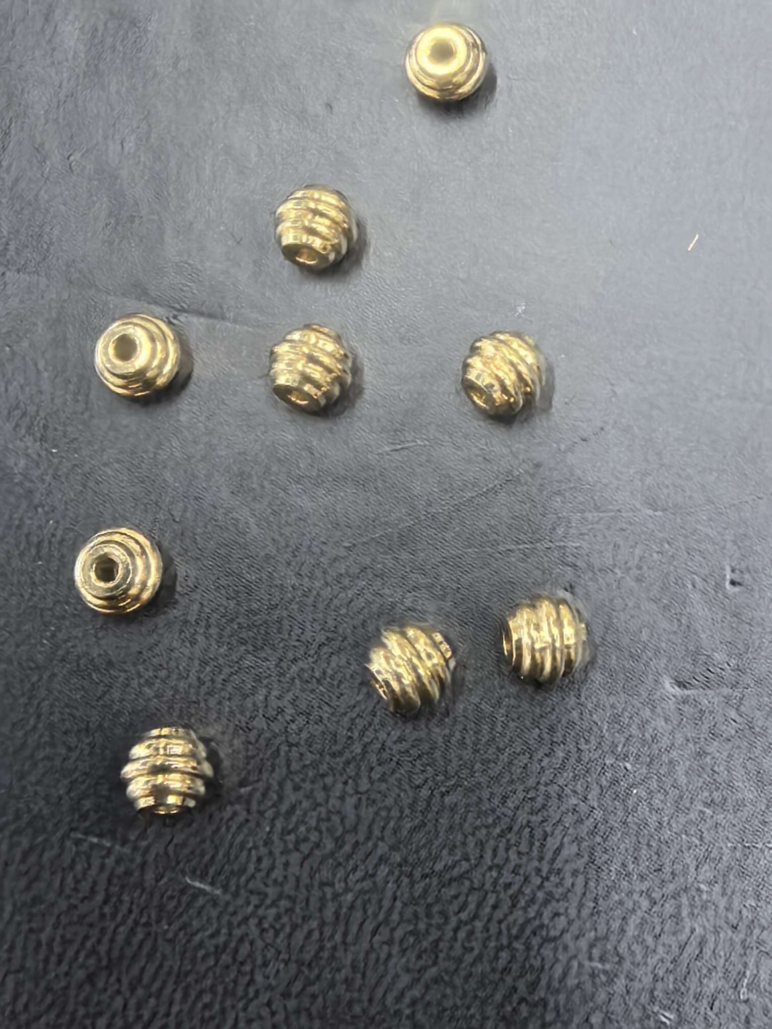 Home direct sales of brass natural color beads, hand-strung beads, star and moon diamond Buddha beads, diy jewelry accessories detail image 5