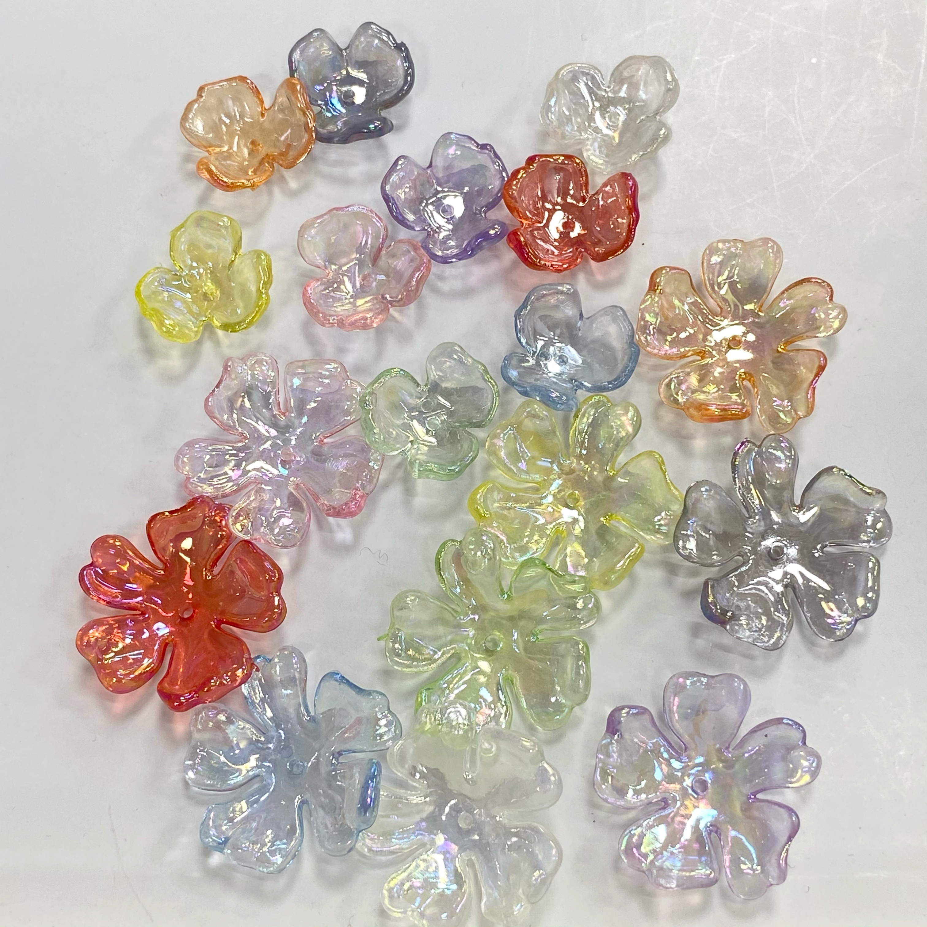 diy acrylic transparent ab flower stand./ Materials for making bracelet pendants, keychains, mobile phone pendants, accessories and ornaments