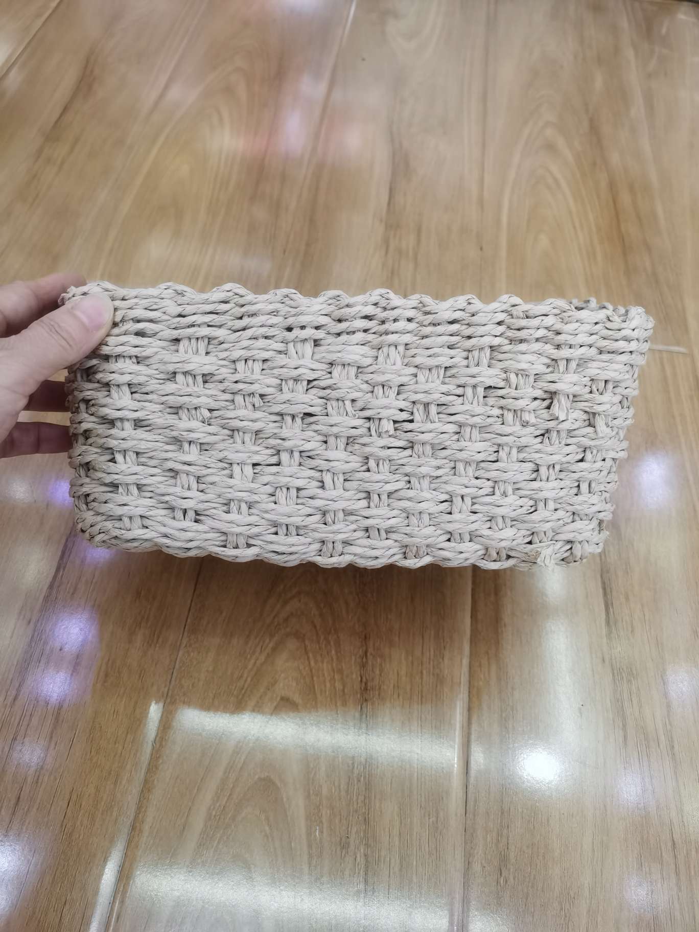 柳编仿真花工艺摆件装饰花桶藤编织礼品花篮仿藤编水果篮仿藤编织篮详情图3