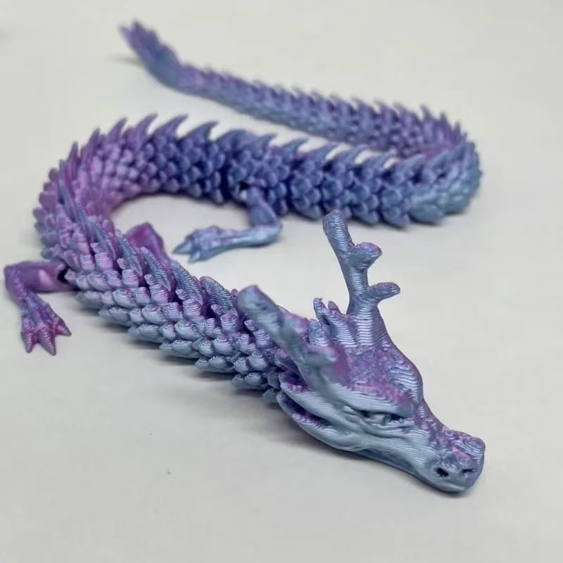 3d打印关节龙三d中国模型可活动龙儿童玩具造景装饰摆件手工送礼 详情图5