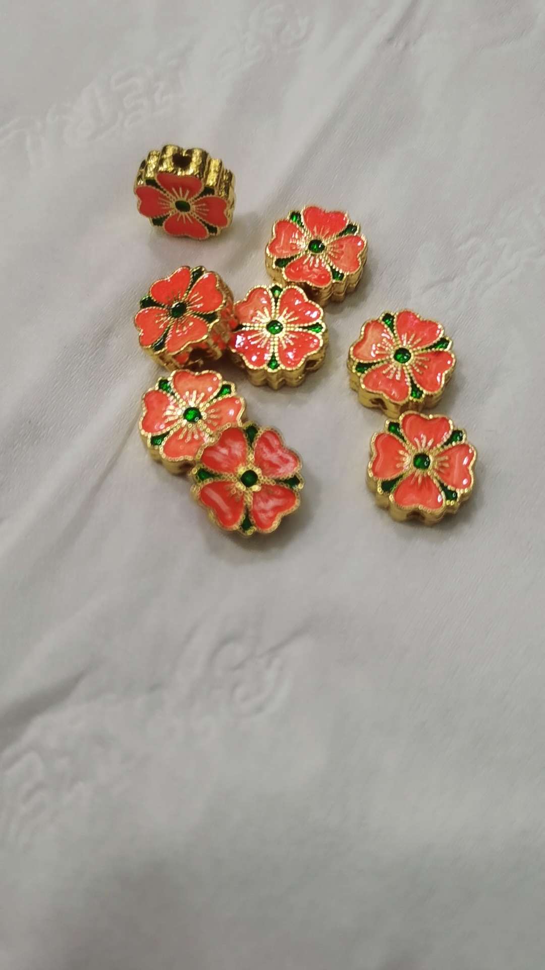 Copper accessory oil-dripping four-leaf clover Item Picture