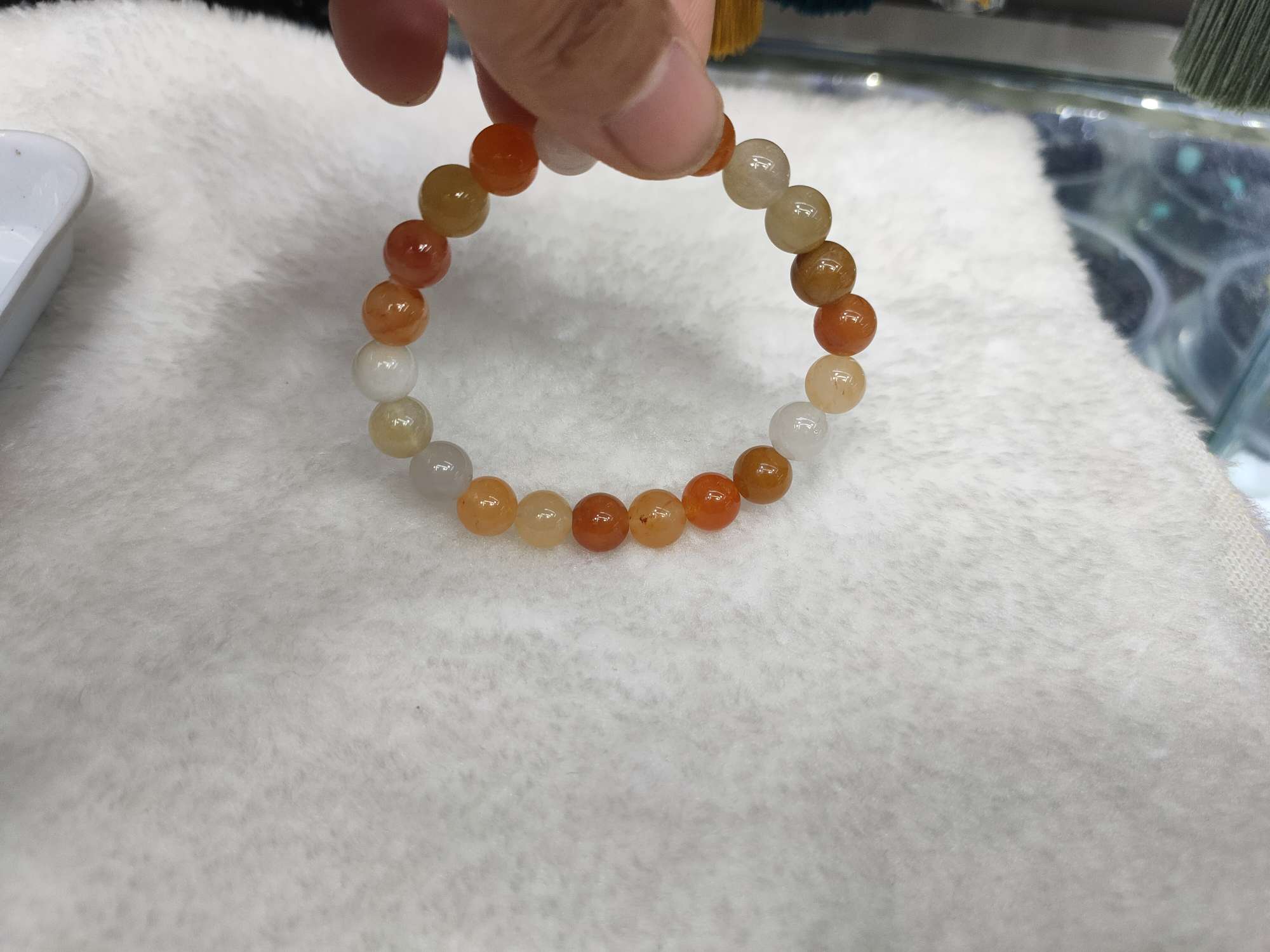 Crystal agate bracelet for women, single-ring, fashionable, fresh and simple. Crystal bracelet accessory, versatile as a gift