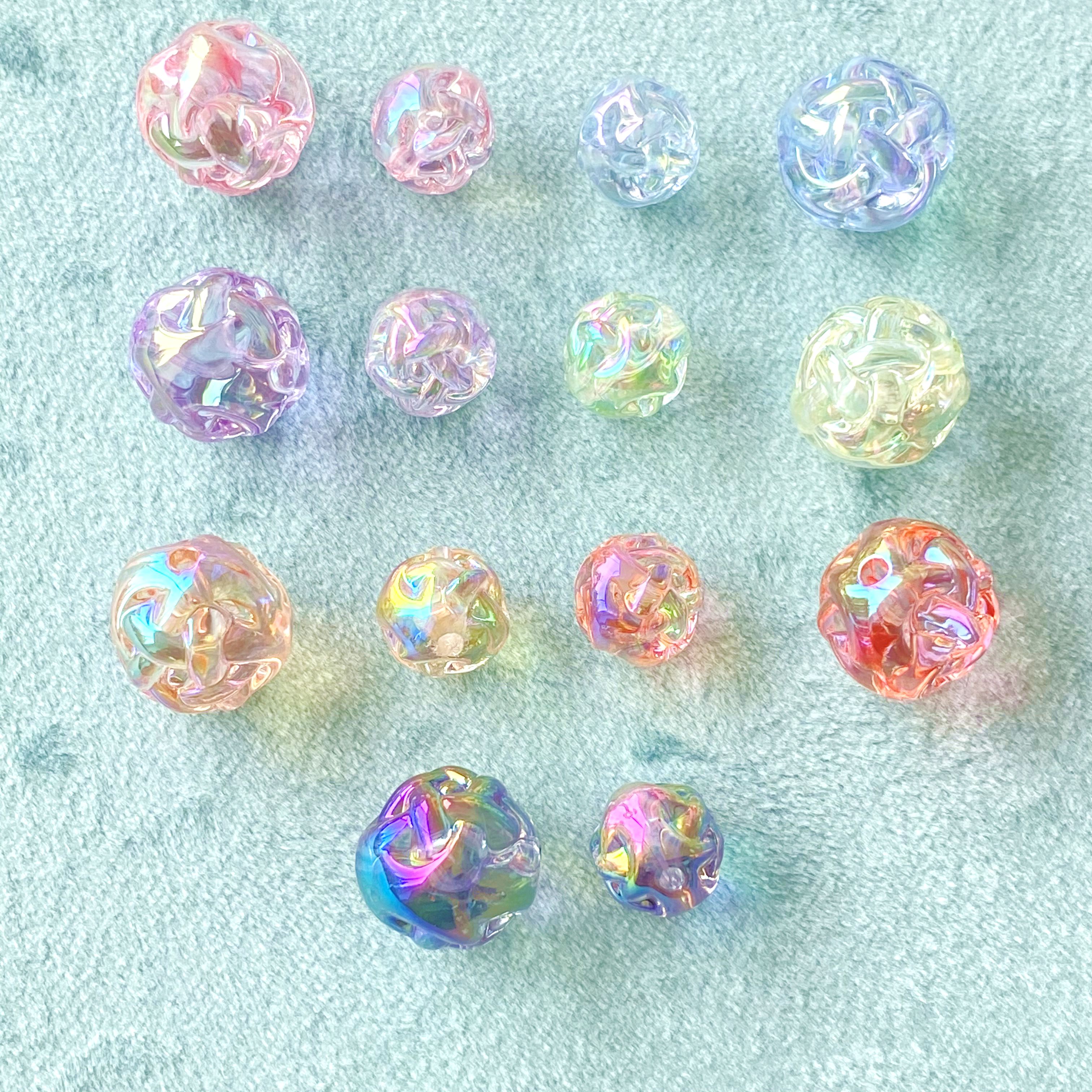 亚克力uv透明毛线球创意diy./手链挂饰钥匙扣手机挂饰饰品配件制作材料