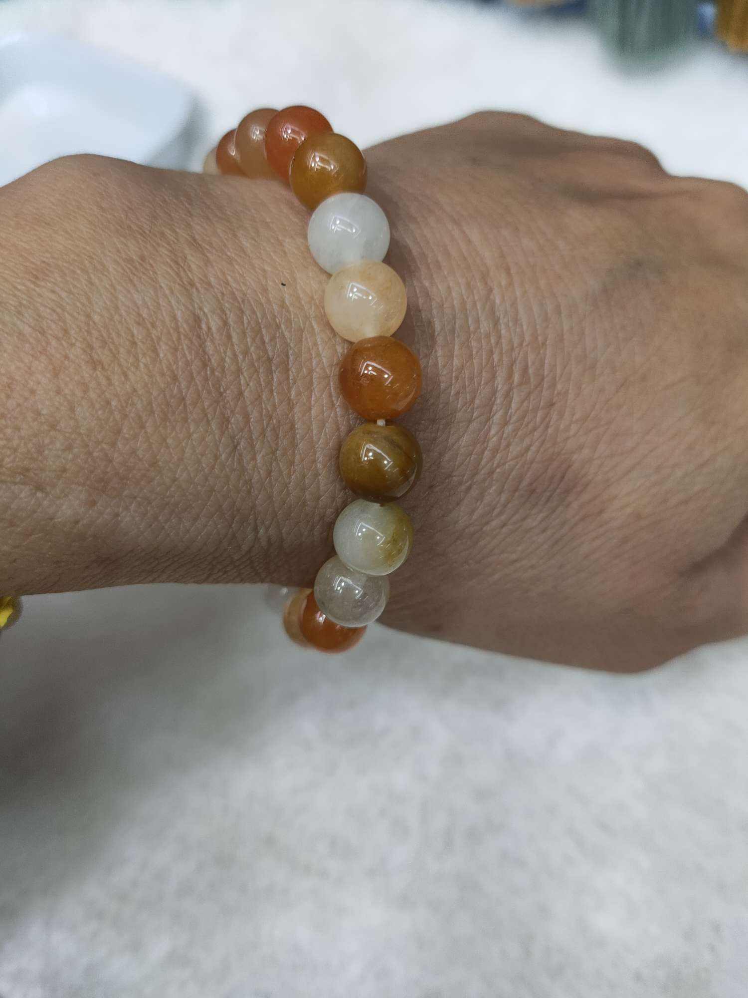 Crystal agate bracelet for women, single-ring, fashionable, fresh and simple. Crystal bracelet accessory, versatile as a gift Specification image
