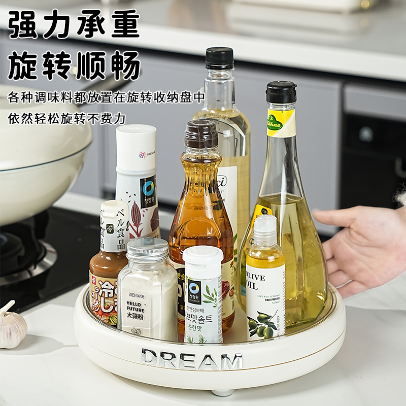 厂家直销MF645-5023收纳盒 饰品收纳盒 厨房用品收纳 化妆品收纳 收纳盘 旋转收纳盘详情图2