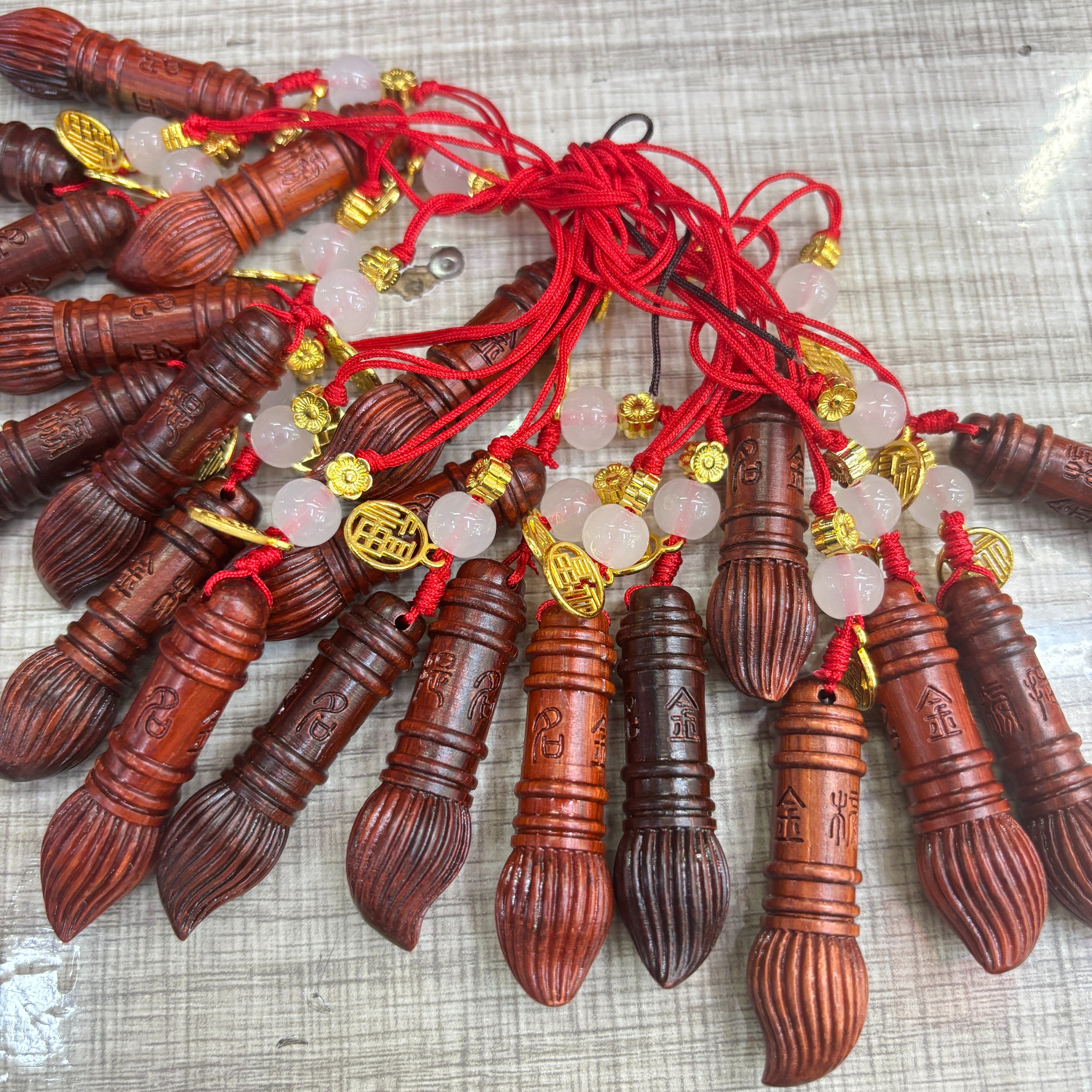 崖柏九层文昌塔状元笔金榜题名高考学生礼物钥匙扣包包吊坠手机链