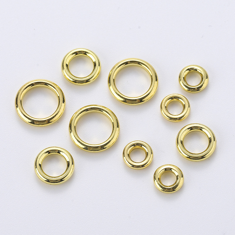 Factory direct sales of brass smooth plain ring handcrafted beaded star Moon Diamond Buddhist prayer beads diy jewelry accessories detail image 4