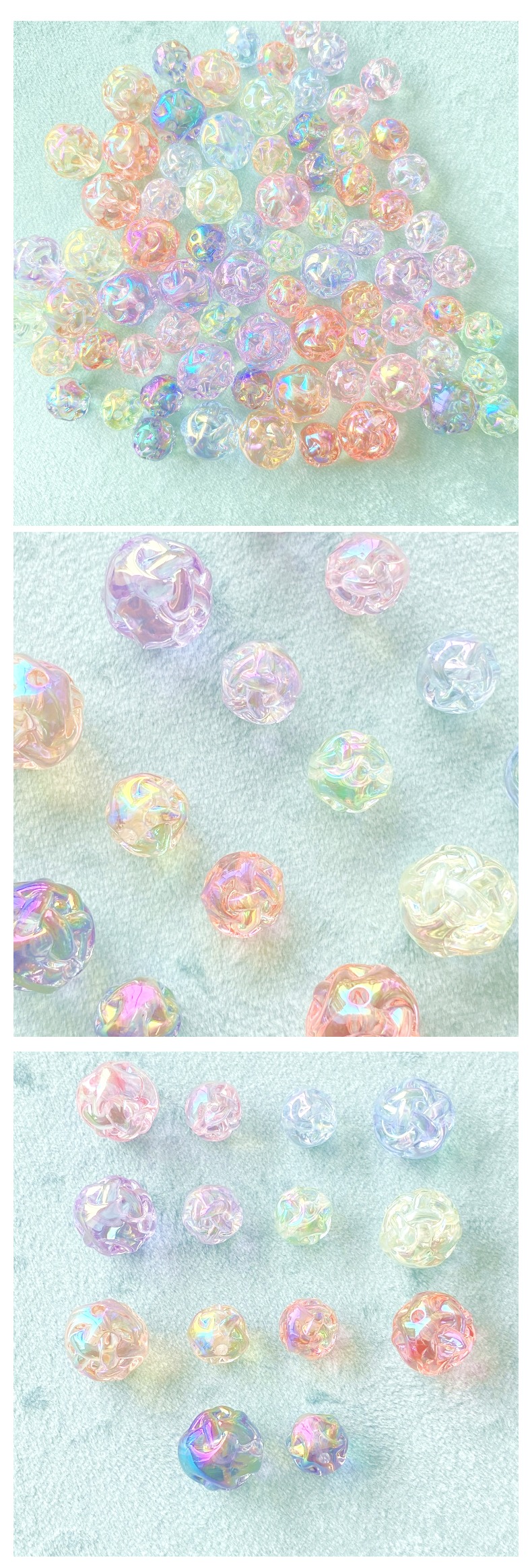 亚克力uv透明毛线球创意diy./手链挂饰钥匙扣手机挂饰饰品配件制作材料详情4