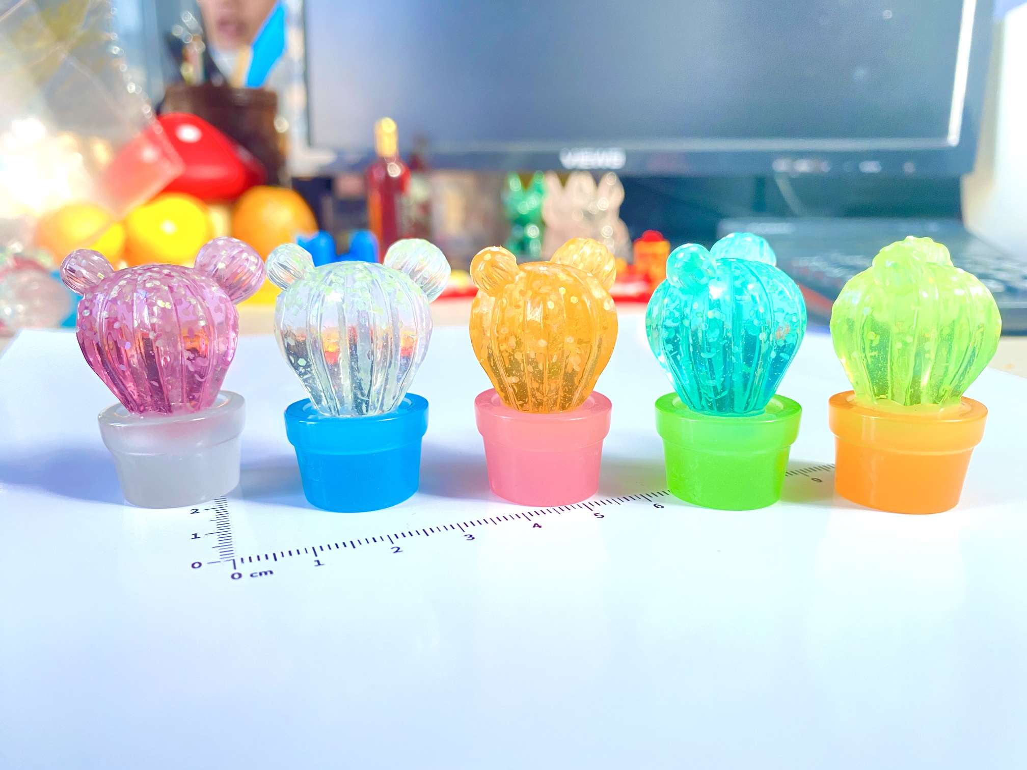 National Trend - Night-luminous Cactus ball new Creative Accessories, fashionable and versatile Other accessories, personalized and trendy decoration, matching ornaments, fridge magnets details Picture