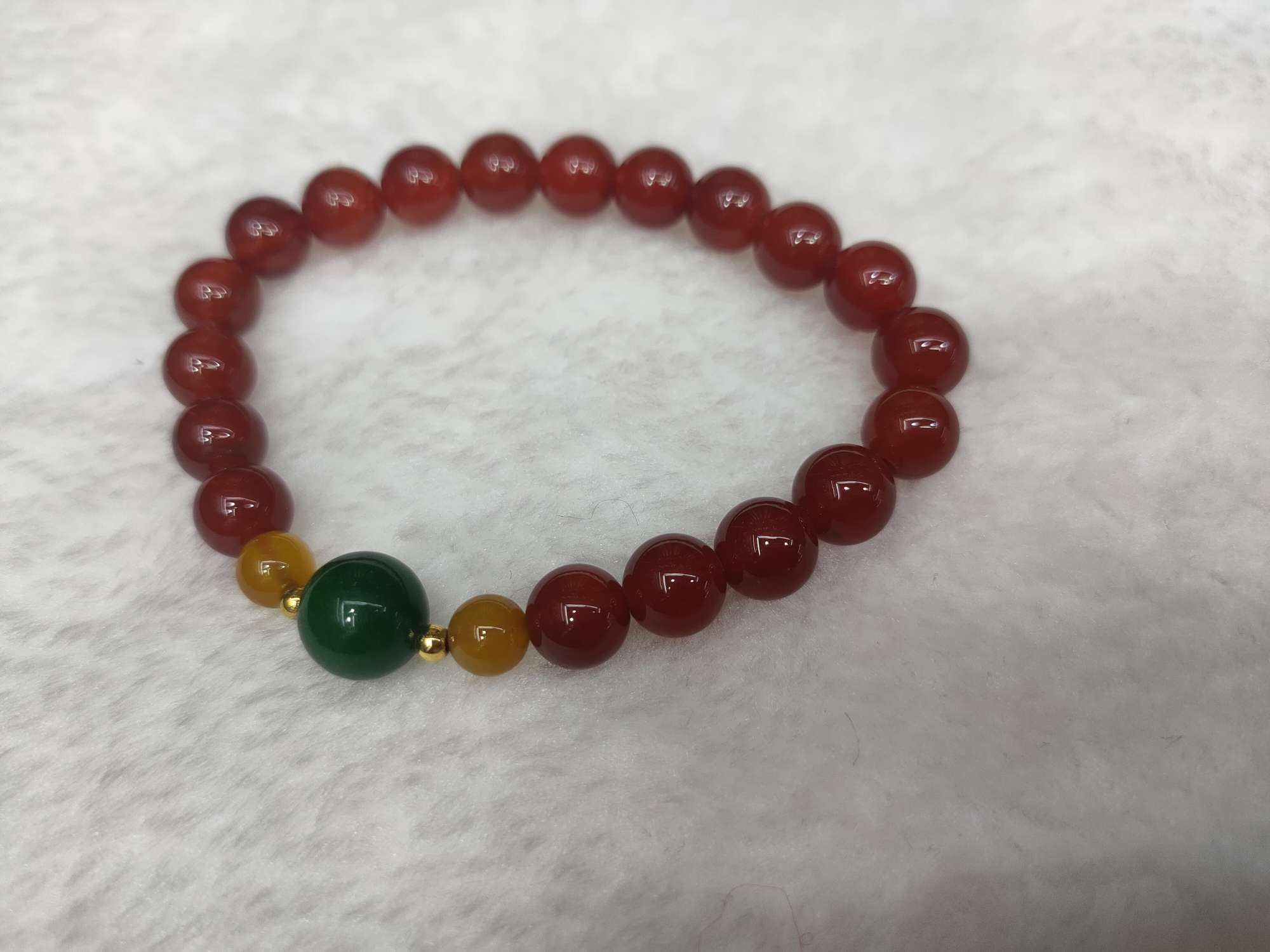 Auspicious jewelry bracelet 8m red agate, crystal bracelet accessories, etc details Picture