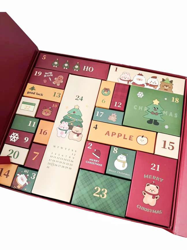 盲盒的魅力，在于把“猜猜猜”变成“嗨嗨嗨”，高档圣诞节盲盒白底实物图