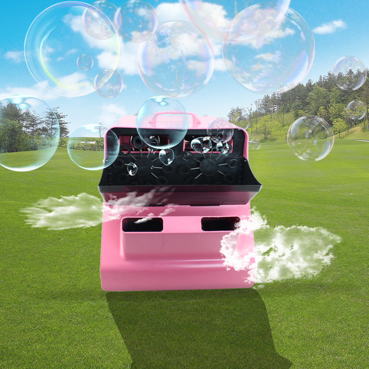 厂家直销婚庆舞台专用泡泡机 全自动氛围特效派对演出庆典婚起泡机遥控电动大型双轮塑料泡泡道具详情1