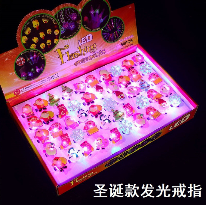 圣诞节项链发光万圣节手表戒指万圣节圣诞节闪光批发 产品图