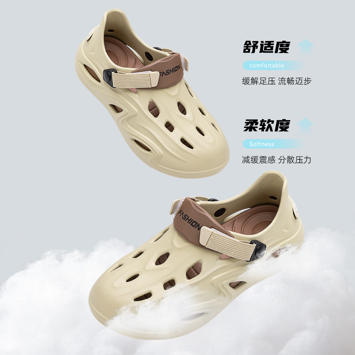 男式凉拖实物图