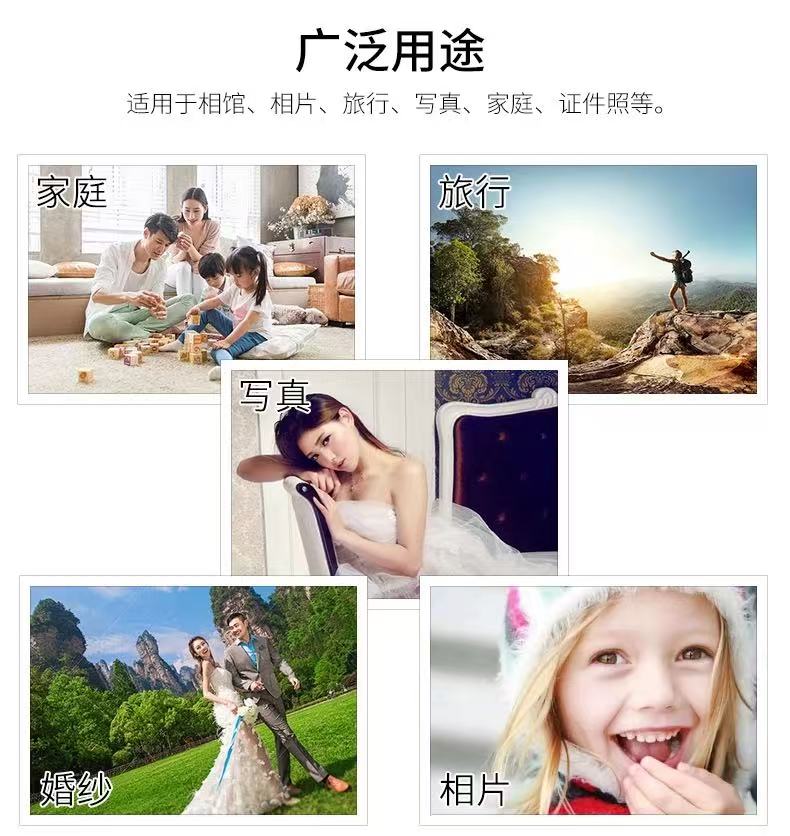 双面高光喷墨铜版纸50张 160g A4 double-sided glossy inkjet photo paper 详情9