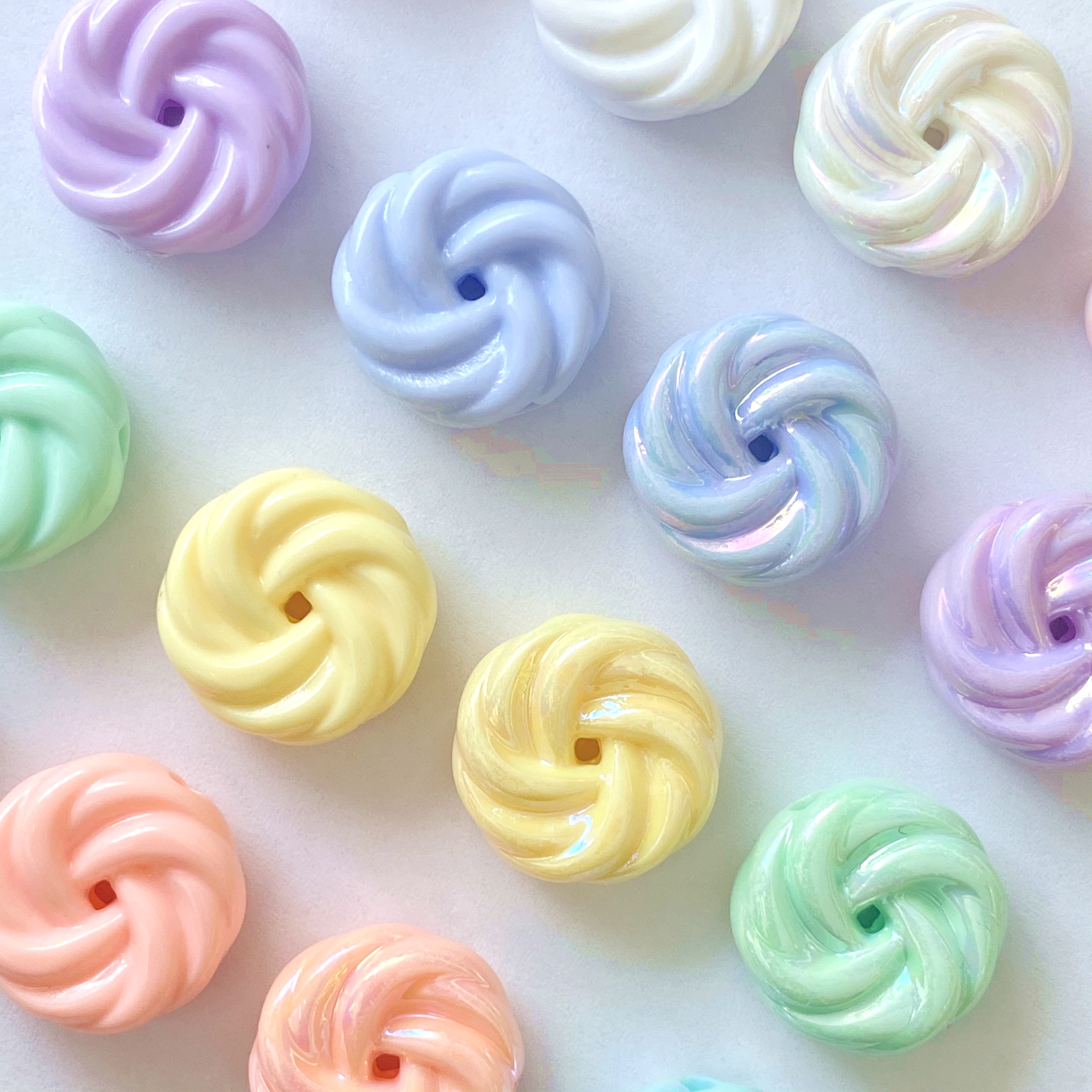 Acrylic solid color Summer fantasy ab Cookies diy./ Raw materials for making bracelet pendants, keychains, mobile phone pendants, accessories and accessories Item Picture