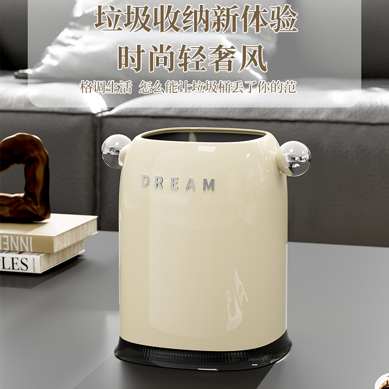 Factory direct sales MF645-5026 small trash can, simple trash can, garbage storage trash can, home trash can, new creative trash can details Picture