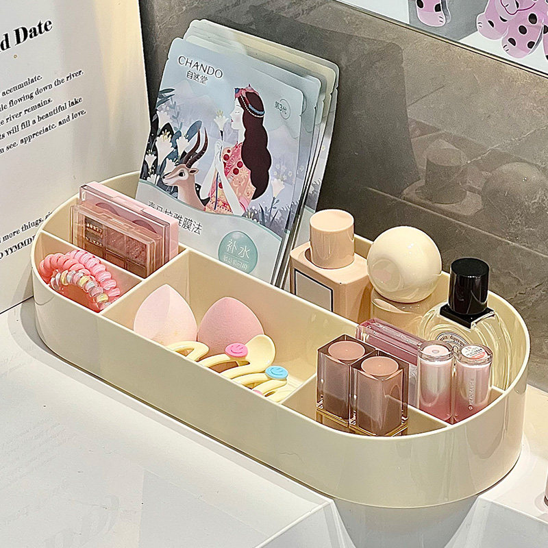 厂家直销MF645-5031收纳盒 收纳盒 饰品收纳盒 化妆品收纳盒 奶白色收纳盒详情图4