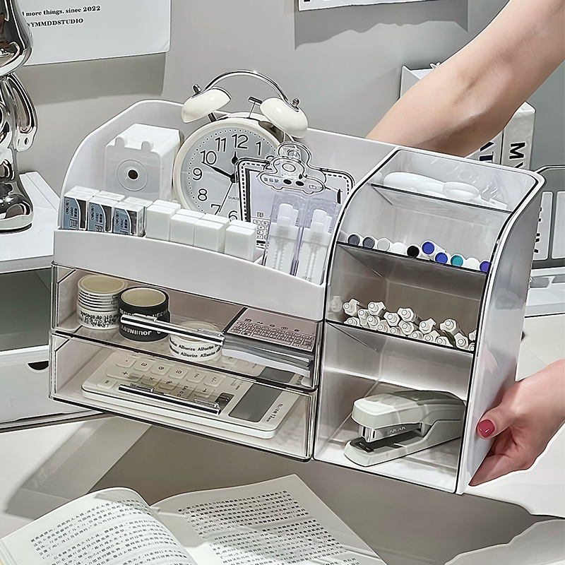 Factory direct sales MF645-5512 storage rack, storage rack, jewelry storage box, cosmetics storage rack, cream white storage rack Application Scenario