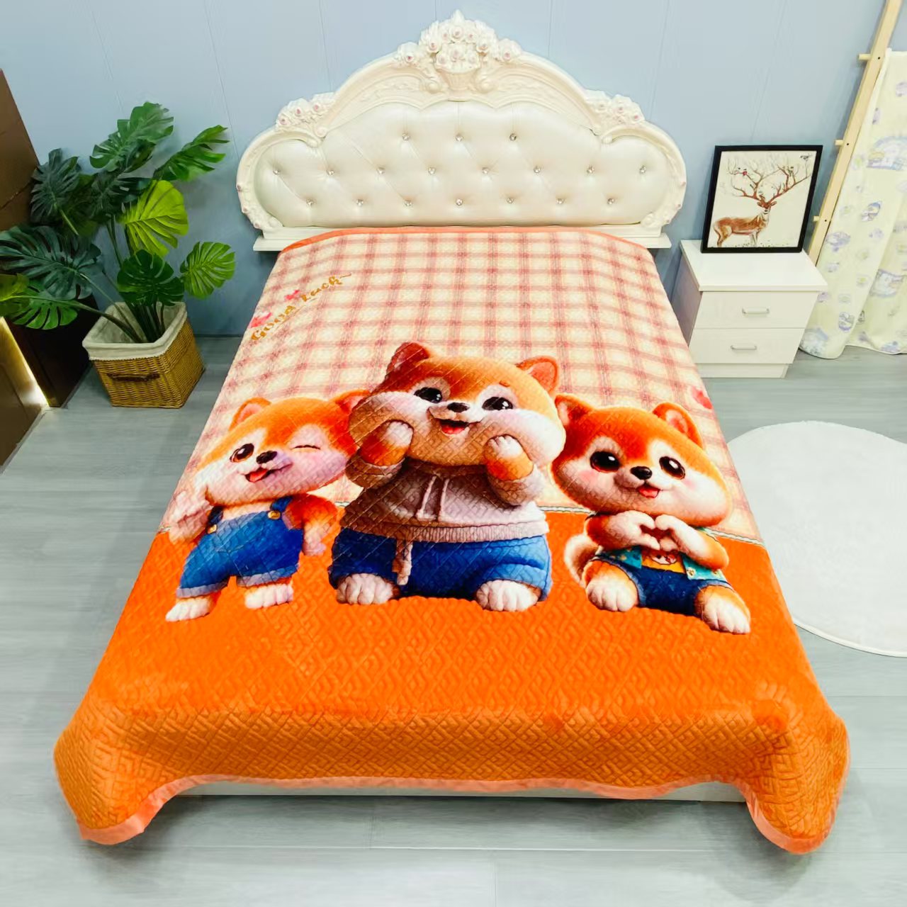 加厚保暖绒毯 家纺毛毯 柔软舒适床上用品 四季适用详情15