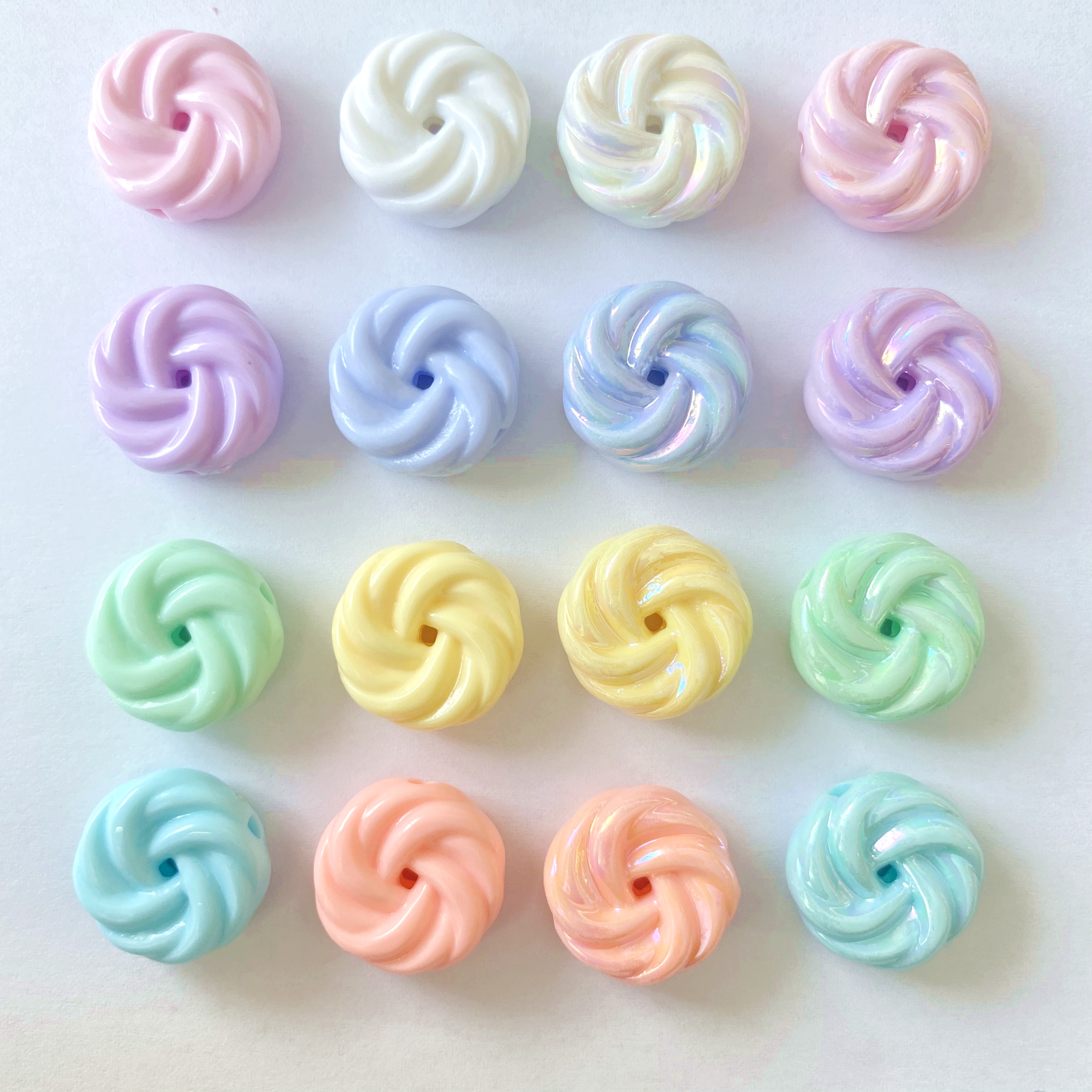 Acrylic solid color Summer fantasy ab Cookies diy./ Raw materials for making bracelet pendants, keychains, mobile phone pendants, accessories and accessories Application Scenario