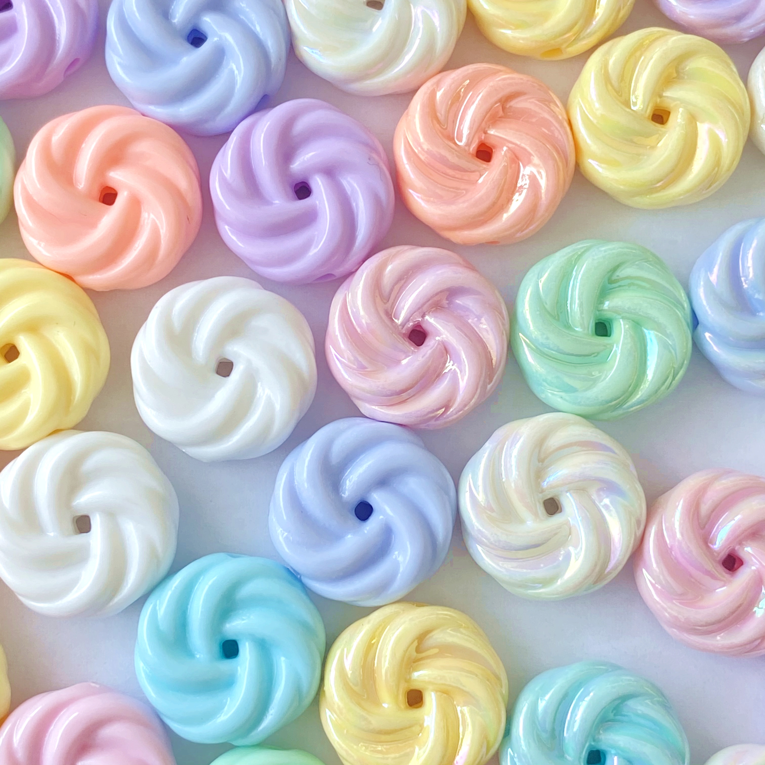 Acrylic solid color Summer fantasy ab Cookies diy./ Raw materials for making bracelet pendants, keychains, mobile phone pendants, accessories and accessories