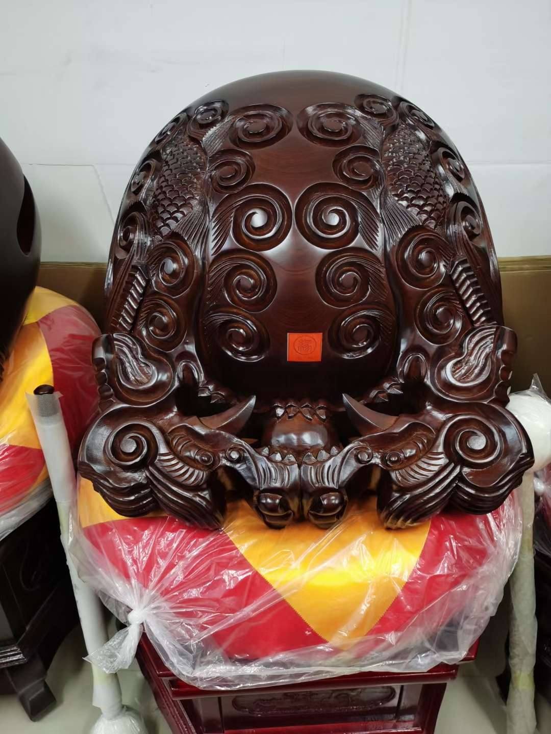 16寸木鱼，佛具宗教用品，桂柚木