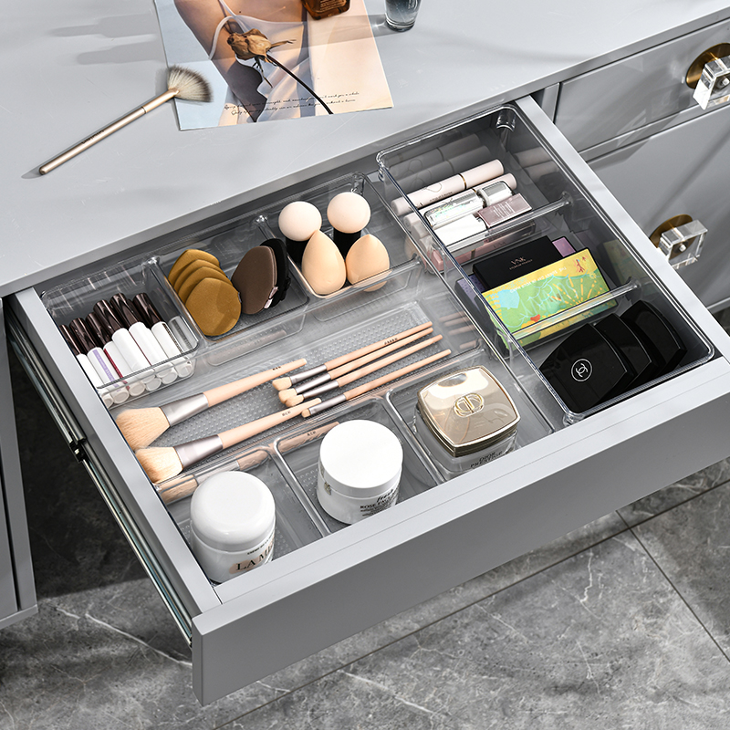 Factory direct sales MF645-1104 storage box, transparent storage box, fruit plate, cosmetics storage box, seven-compartment storage box