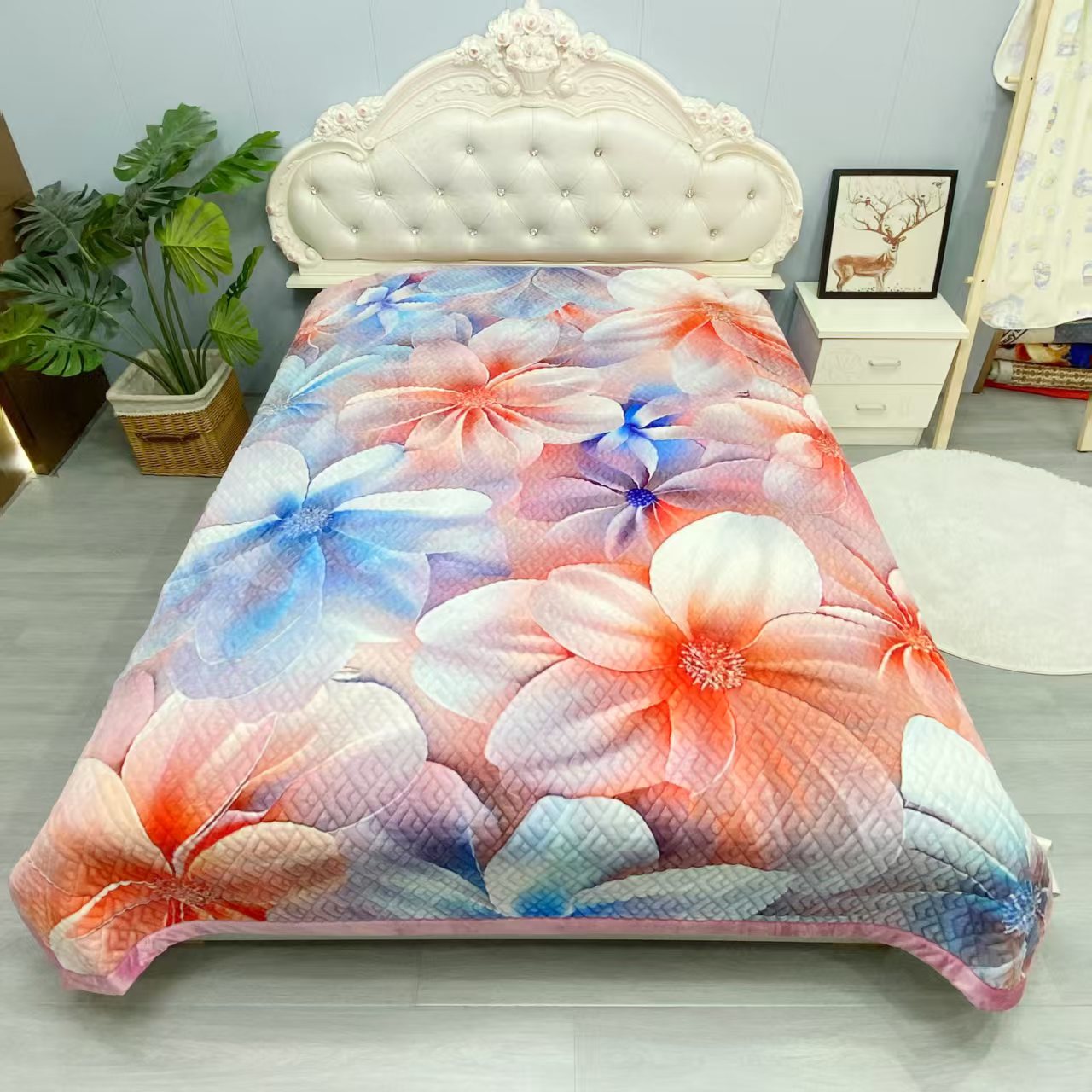 加厚保暖绒毯 家纺毛毯 柔软舒适床上用品 四季适用详情4