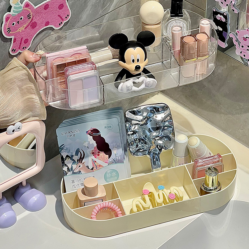 厂家直销MF645-5031收纳盒 收纳盒 饰品收纳盒 化妆品收纳盒 奶白色收纳盒详情图3